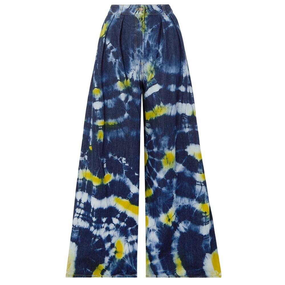 Alanui Tie-Dyed Blue Moonrise Denim Jeans Size 27